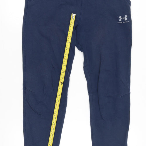 Under Armour Boys Blue XL Jogger Sweatpants Cotton Blend Activewear
