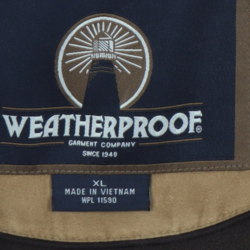 Weatherproof Men's Brown XL Polyester Lined Casual Jacket