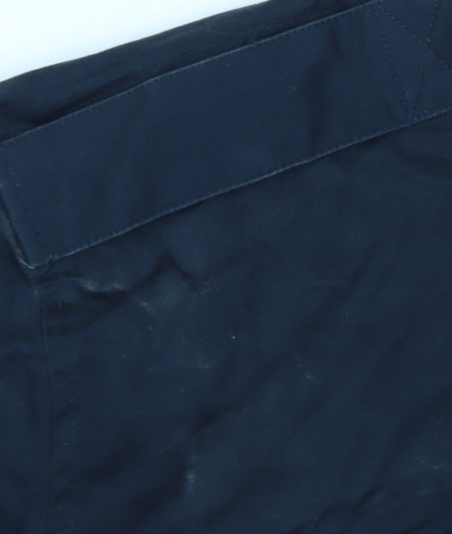H&M Men’s Blue Military Jacket Size 54 EUR 44R Cotton Mid-Length