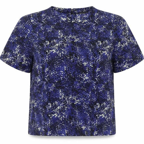Marks and Spencer Womens Blue Animal Print Blouse UK 12