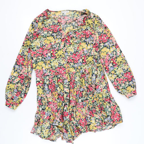 Warehouse Women’s Multicoloured Floral Skater Dress Size 10