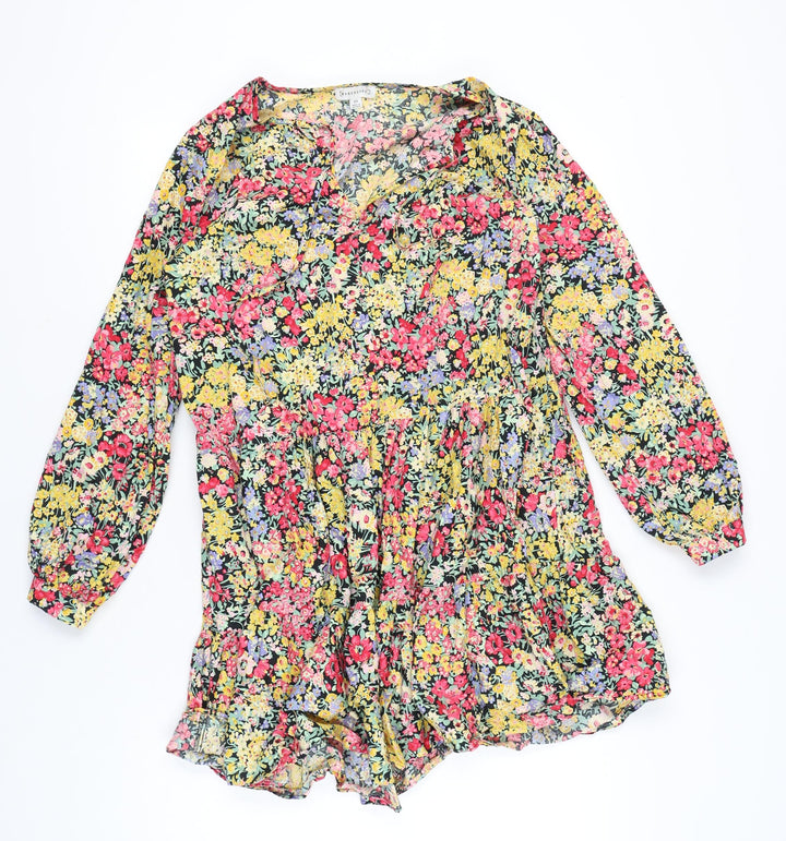Warehouse Women’s Multicoloured Floral Skater Dress Size 10