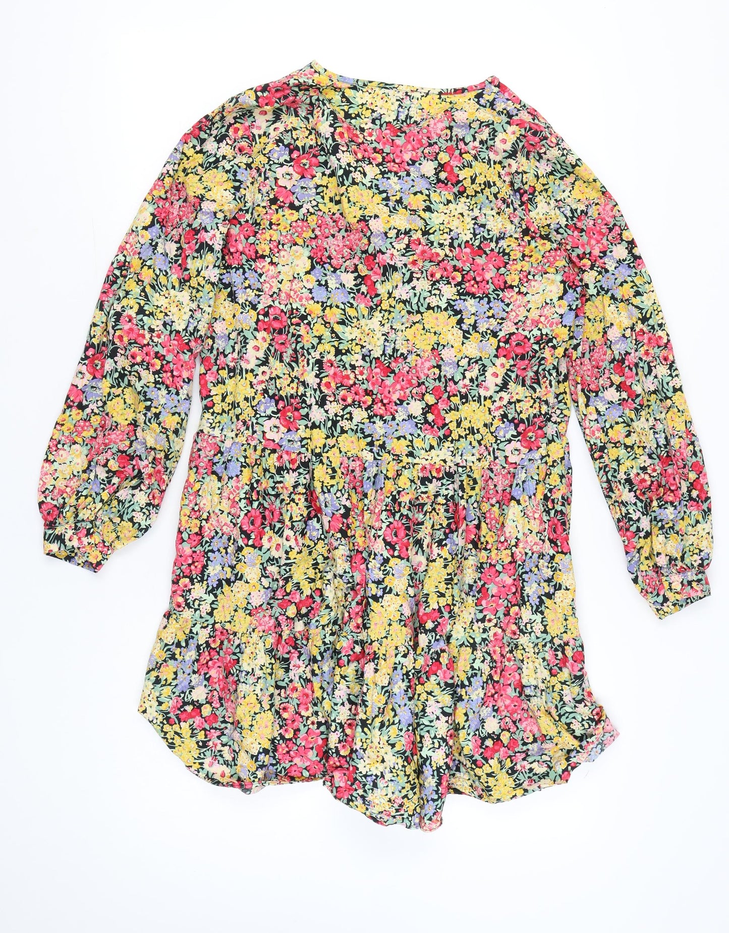 Warehouse Women’s Multicoloured Floral Skater Dress Size 10