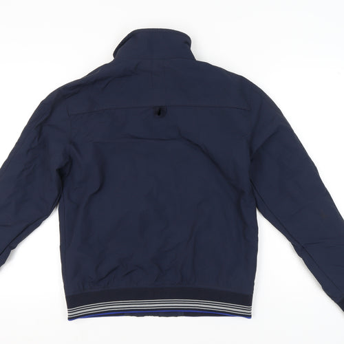 Marks and Spencer Mens Blue Bomber Jacket S Zip Pockets Casual
