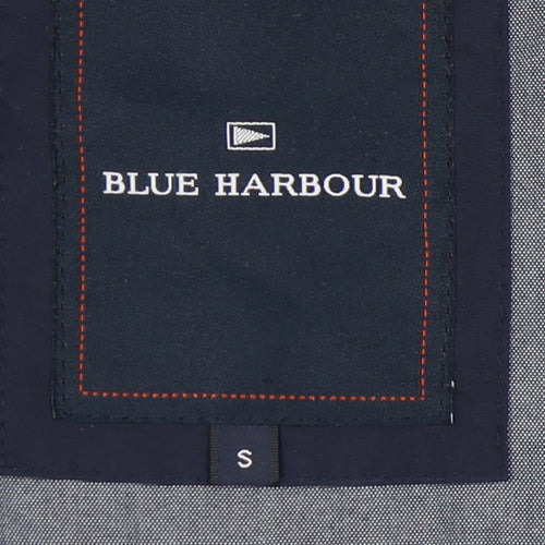 Marks and Spencer Mens Blue Bomber Jacket S Zip Pockets Casual