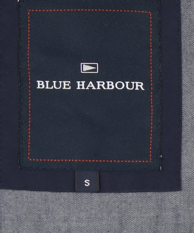 Marks and Spencer Mens Blue Bomber Jacket S Zip Pockets Casual