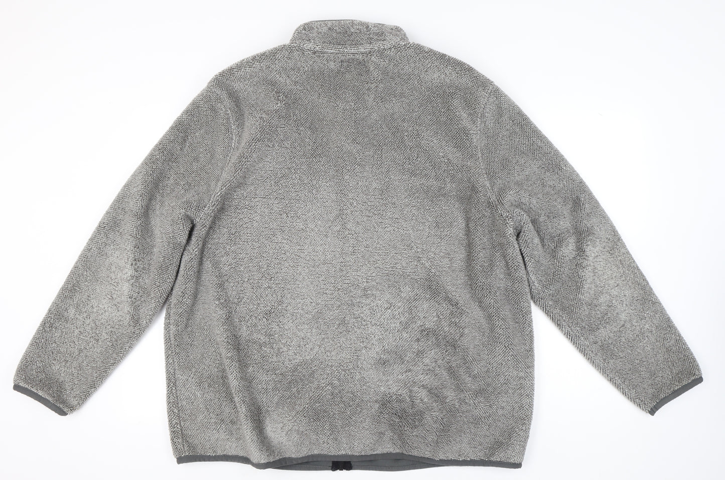 George Men’s Grey 3XL 51-53" Fleece Full Zip Jacket with Pockets