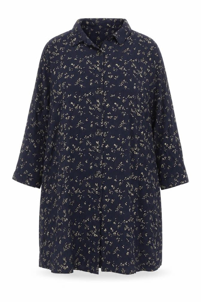 Hush Womens Blue Floral Nightshirt Size 12 Viscose Blend