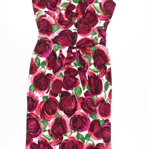 Phase Eight Women’s Multicoloured Floral Sheath Dress Size 8