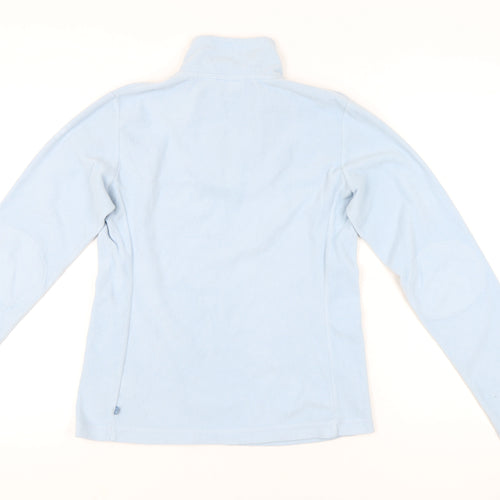 Protest Girlz Women UK 14 Blue Fleece Sweatshirt 1/2 Zip Pullover