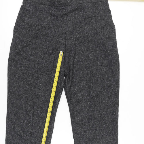 Autonomy Women Grey Cropped Straight Trousers Size 20