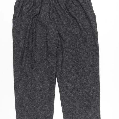 Autonomy Women Grey Cropped Straight Trousers Size 20