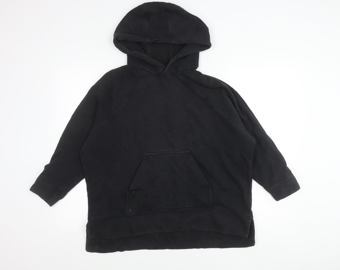 Kin Men’s Black Pullover Hoodie Size S Cotton Fleece Casual