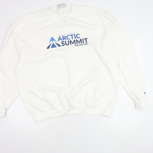 Champion Men’s White XL Pullover Sweatshirt Arctic Summit 2023