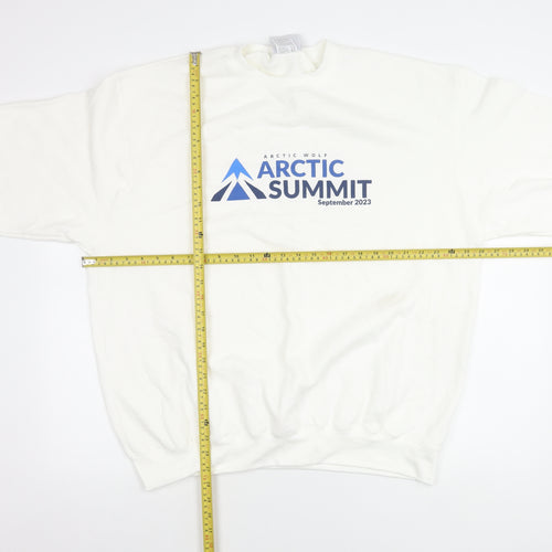 Champion Men’s White XL Pullover Sweatshirt Arctic Summit 2023