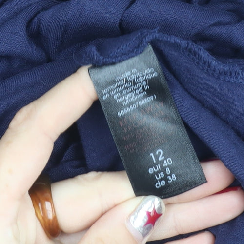 Live Unlimited London Women’s Blue Size 12 A-Line Jersey Dress