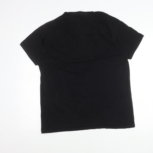 Imperial Men’s Black Retro Space Raiders Graphic T-Shirt Size S