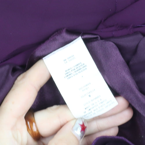 ABS by Allen Schwartz Women’s Purple One Shoulder Formal Gown Size 10