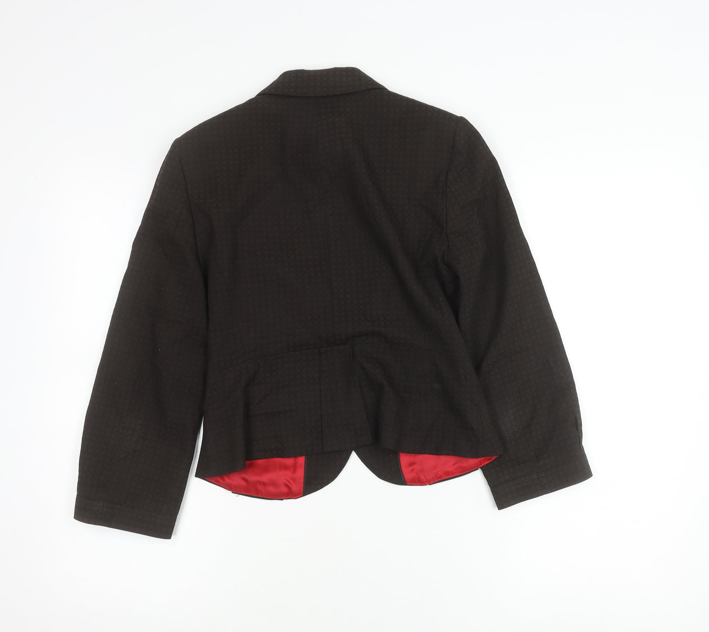 Next Petite Women's Black Size 6 One-Button Blazer Jacket