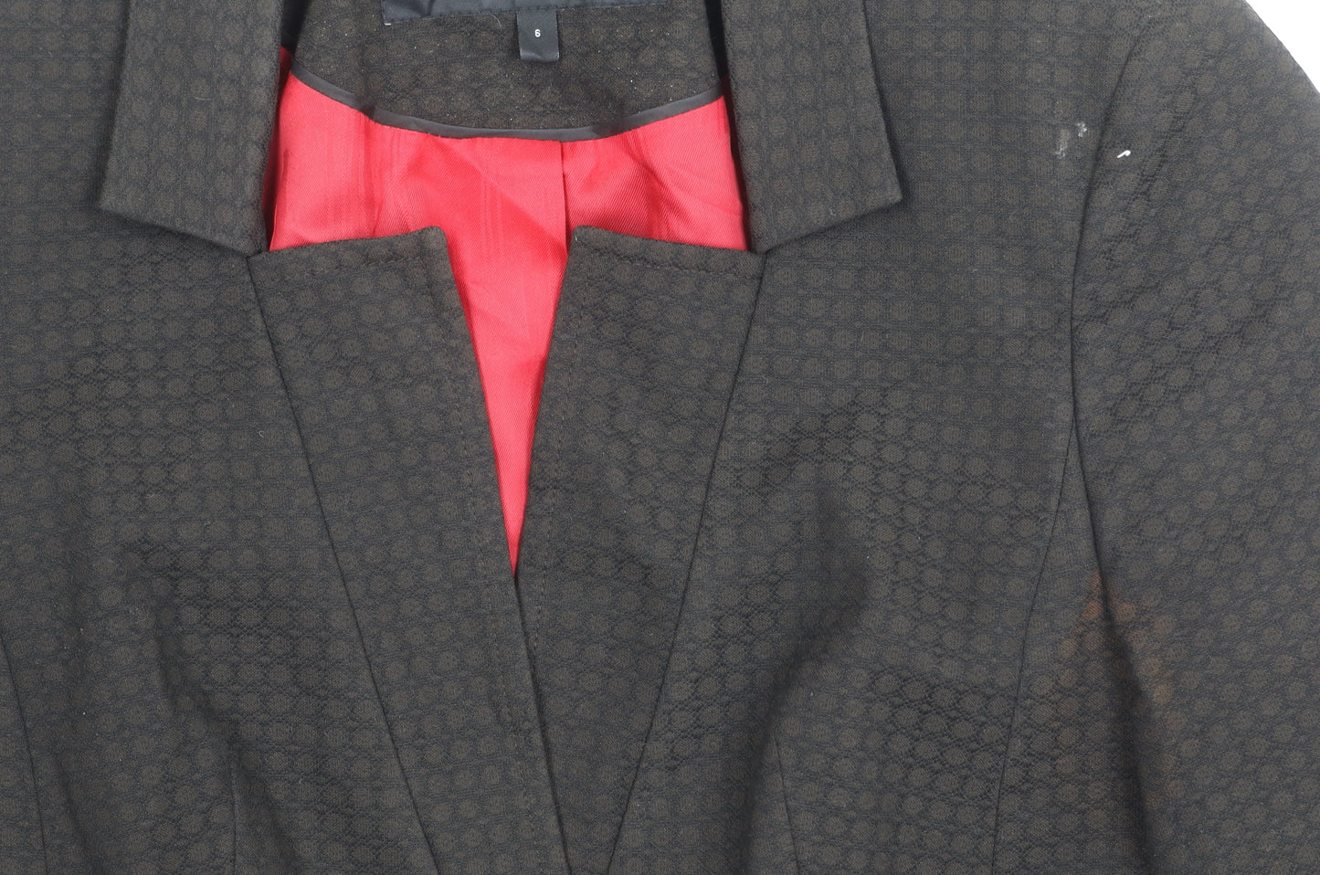 Next Petite Women's Black Size 6 One-Button Blazer Jacket