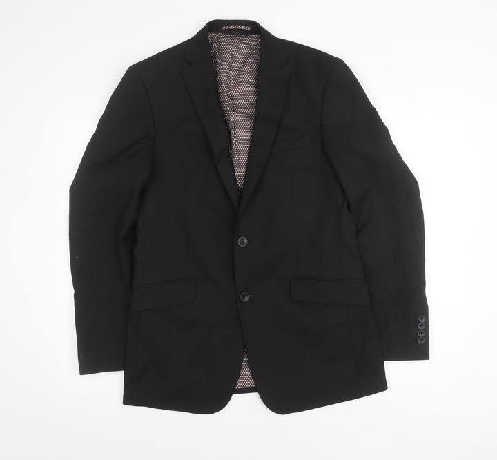 Marks and Spencer Men’s Black Blazer Jacket 38in Chest Regular Fit