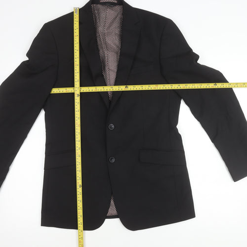 Marks and Spencer Men’s Black Blazer Jacket 38in Chest Regular Fit