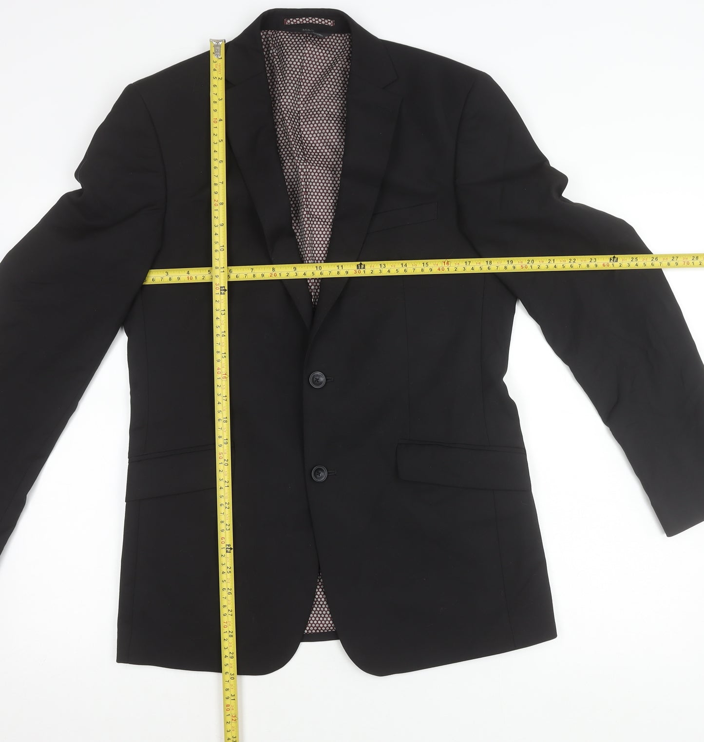 Marks and Spencer Men’s Black Blazer Jacket 38in Chest Regular Fit