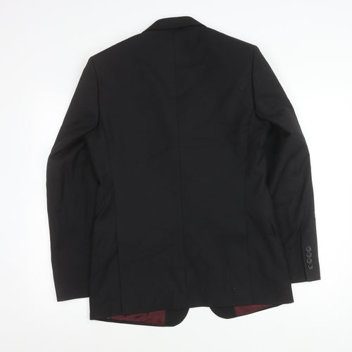 Marks and Spencer Men’s Black Blazer Jacket 38in Chest Regular Fit
