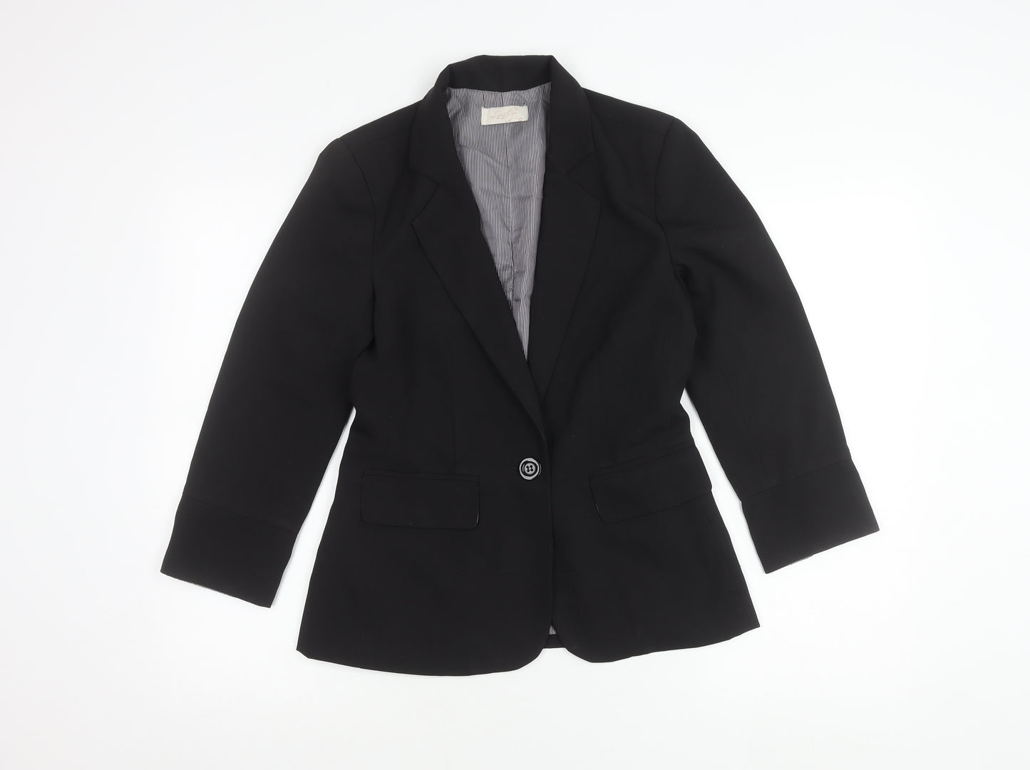 Lustre Women's Black Size 10 Tailored Blazer Jacket