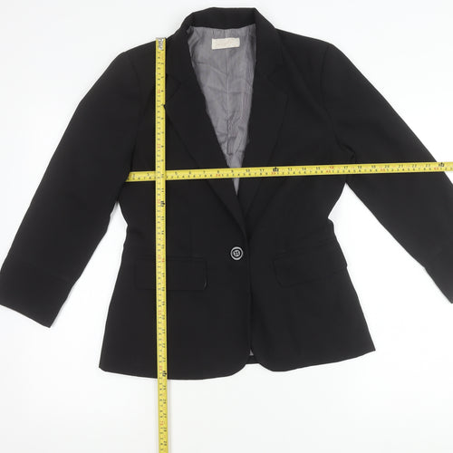 Lustre Women's Black Size 10 Tailored Blazer Jacket