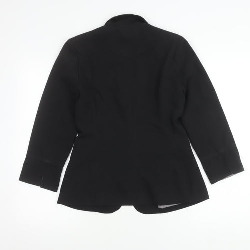 Lustre Women's Black Size 10 Tailored Blazer Jacket