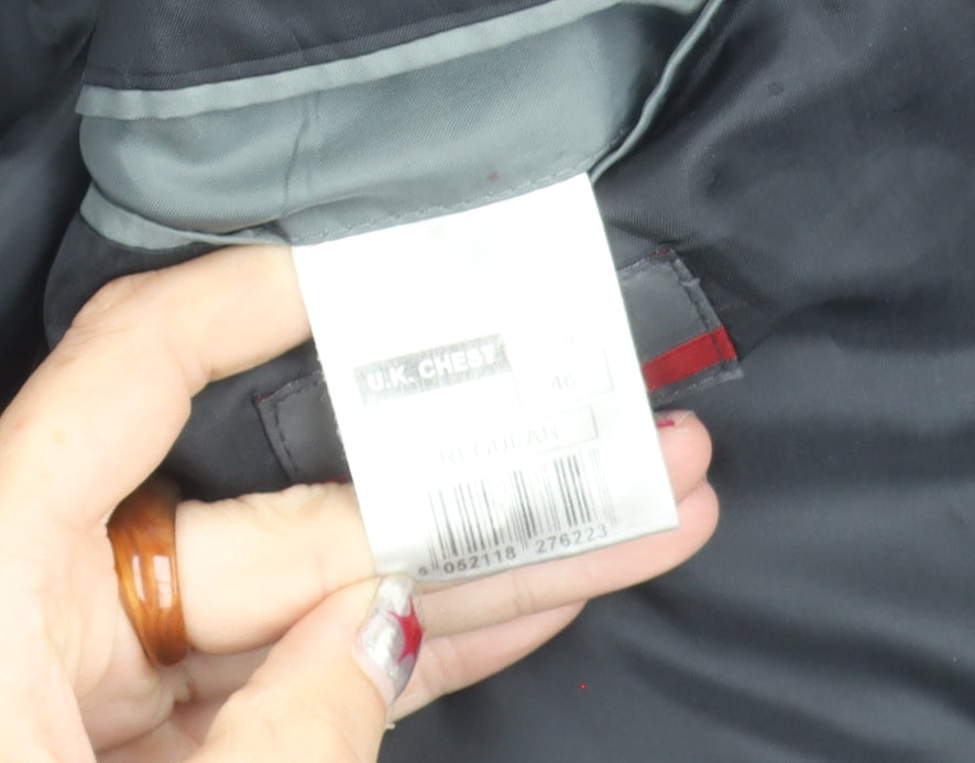 Burton Men’s Black 36R Regular Fit Single Breasted Blazer Jacket