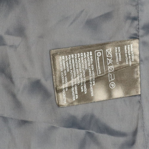 H&M Women’s Blue Size 8 Shawl Lapel Blazer Jacket Workwear