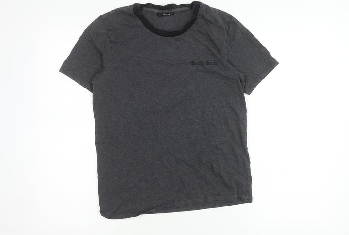 The Kooples Boys Grey XS Graphic Embroidered Cotton T-Shirt
