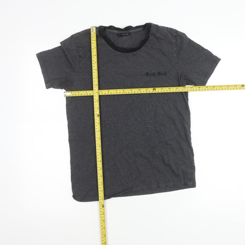The Kooples Boys Grey XS Graphic Embroidered Cotton T-Shirt