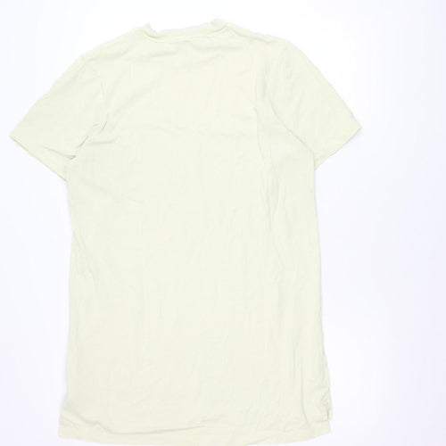 Adidas Womens Green T-Shirt Size 14 Short Sleeve Cotton Blend