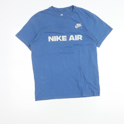 Nike Men’s Blue Air Logo T-Shirt Size S Short Sleeve Cotton
