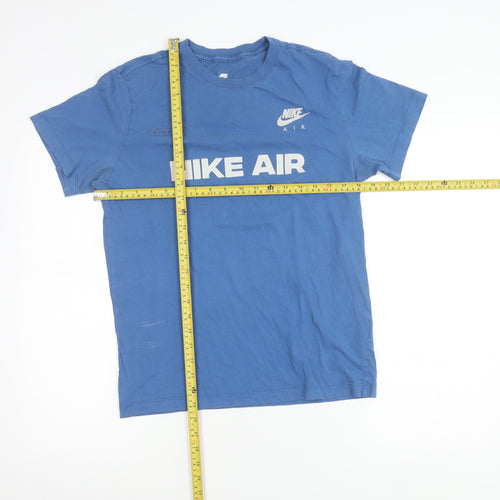 Nike Men’s Blue Air Logo T-Shirt Size S Short Sleeve Cotton