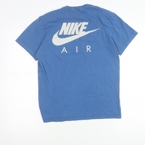 Nike Men’s Blue Air Logo T-Shirt Size S Short Sleeve Cotton