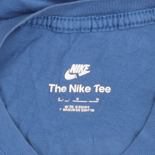 Nike Men’s Blue Air Logo T-Shirt Size S Short Sleeve Cotton