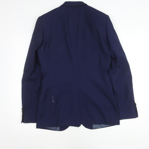 Burton Menswear London Men's Blue 36R Slim Fit Blazer Jacket