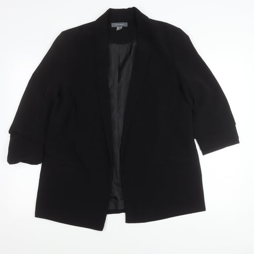Atmosphere Women’s Black Blazer UK 16 Shawl Collar 3/4 Sleeve