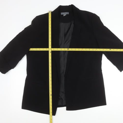 Atmosphere Women’s Black Blazer UK 16 Shawl Collar 3/4 Sleeve