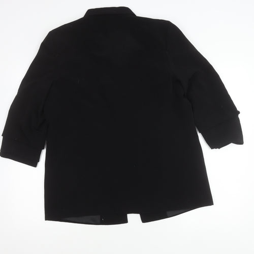 Atmosphere Women’s Black Blazer UK 16 Shawl Collar 3/4 Sleeve