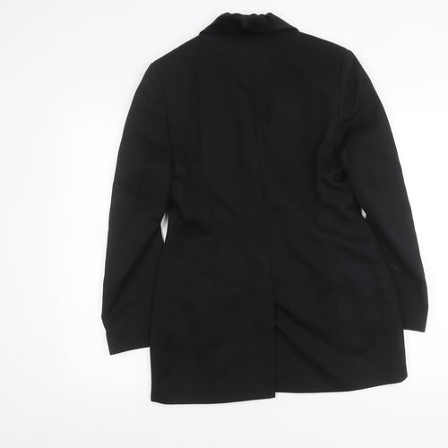 Marks and Spencer Women's Black Wool Blazer Jacket UK 8