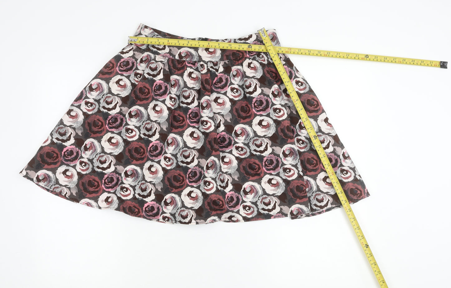 H&M Divided Women’s Multicoloured Floral A-Line Skirt Size 10