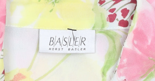 Basler Womens Multicoloured Floral Button-Up Blouse Size 14