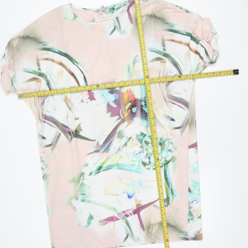 Next Women's Multicoloured Shift Dress Size 16 Short Sleeve