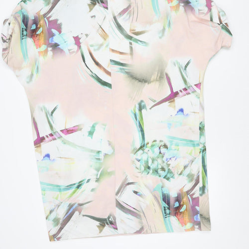 Next Women's Multicoloured Shift Dress Size 16 Short Sleeve