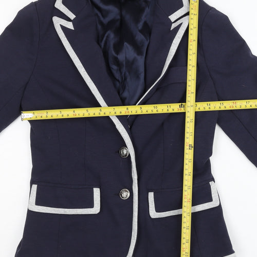 New Look Womens Blue Slim Fit Blazer Jacket UK 10 Workwear